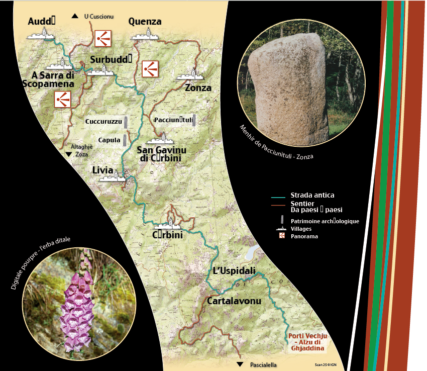 Strada Antica da a muntagna à a piaghja -  Auddé/Porti Vechju