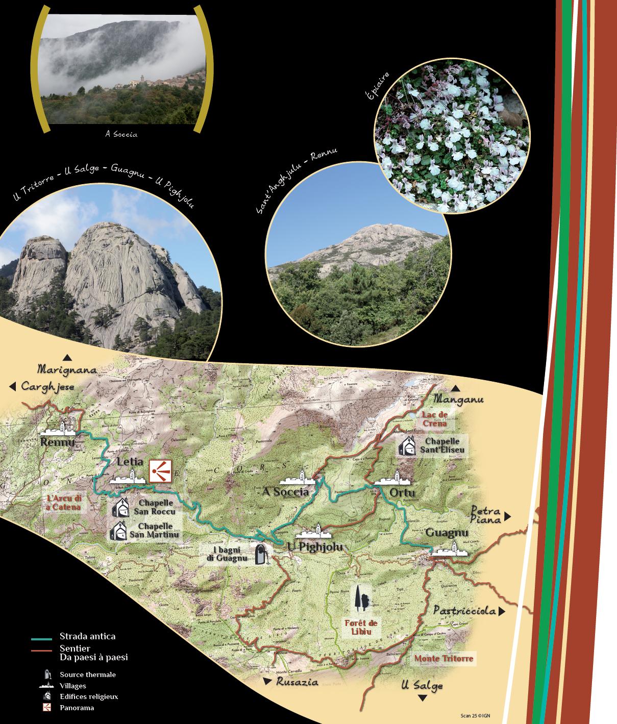 Strada Antica Da Rennu à  Guagnu - Rennu / Guagnu